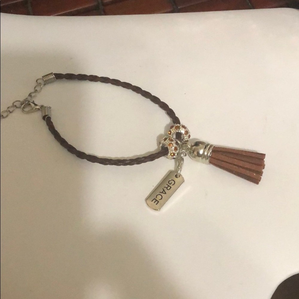Grace on s brown bracelet